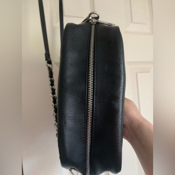ZARA Black Black Vinyl Crossbody Bag - Picture 11 of 15